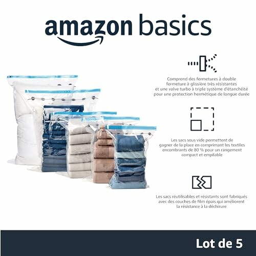 Housses de Rangement Sous Vide Amazon Basics